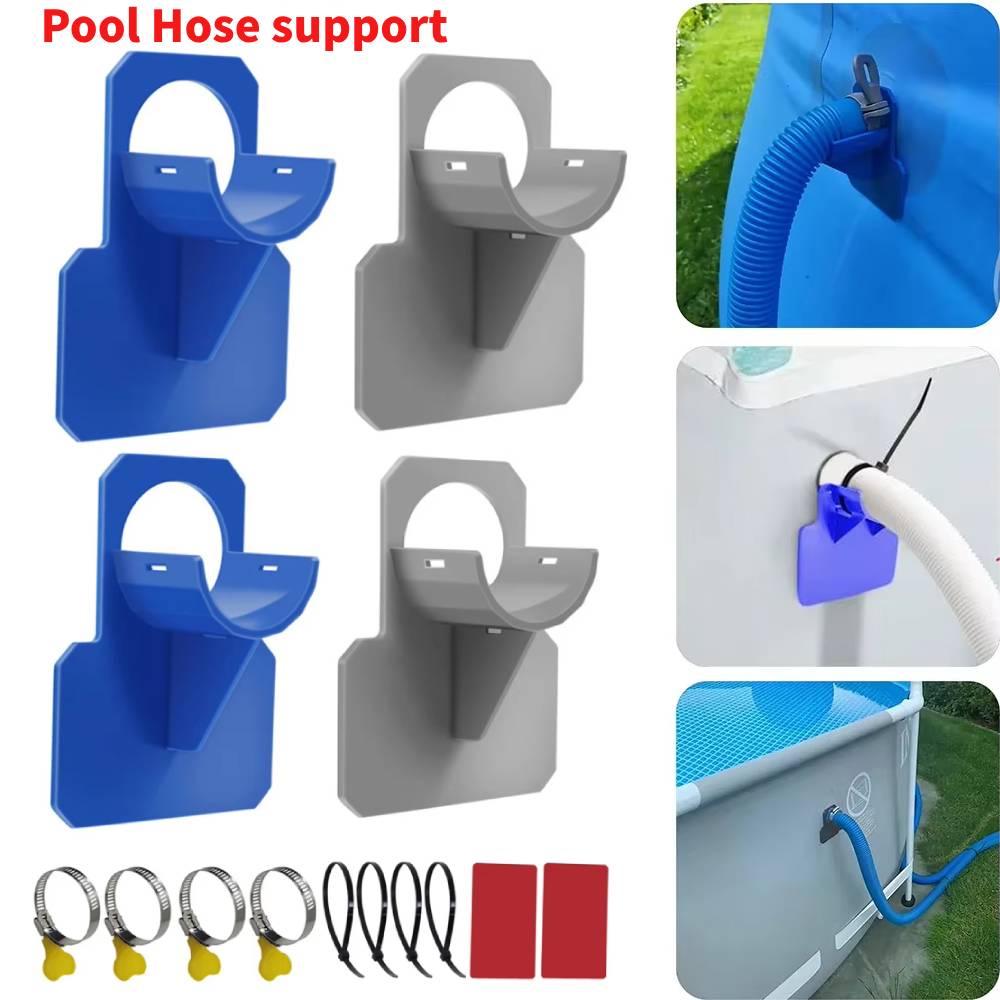 Plastic Pipe Clip - 2 قطعة حامل تثبيت أنابيب حمام