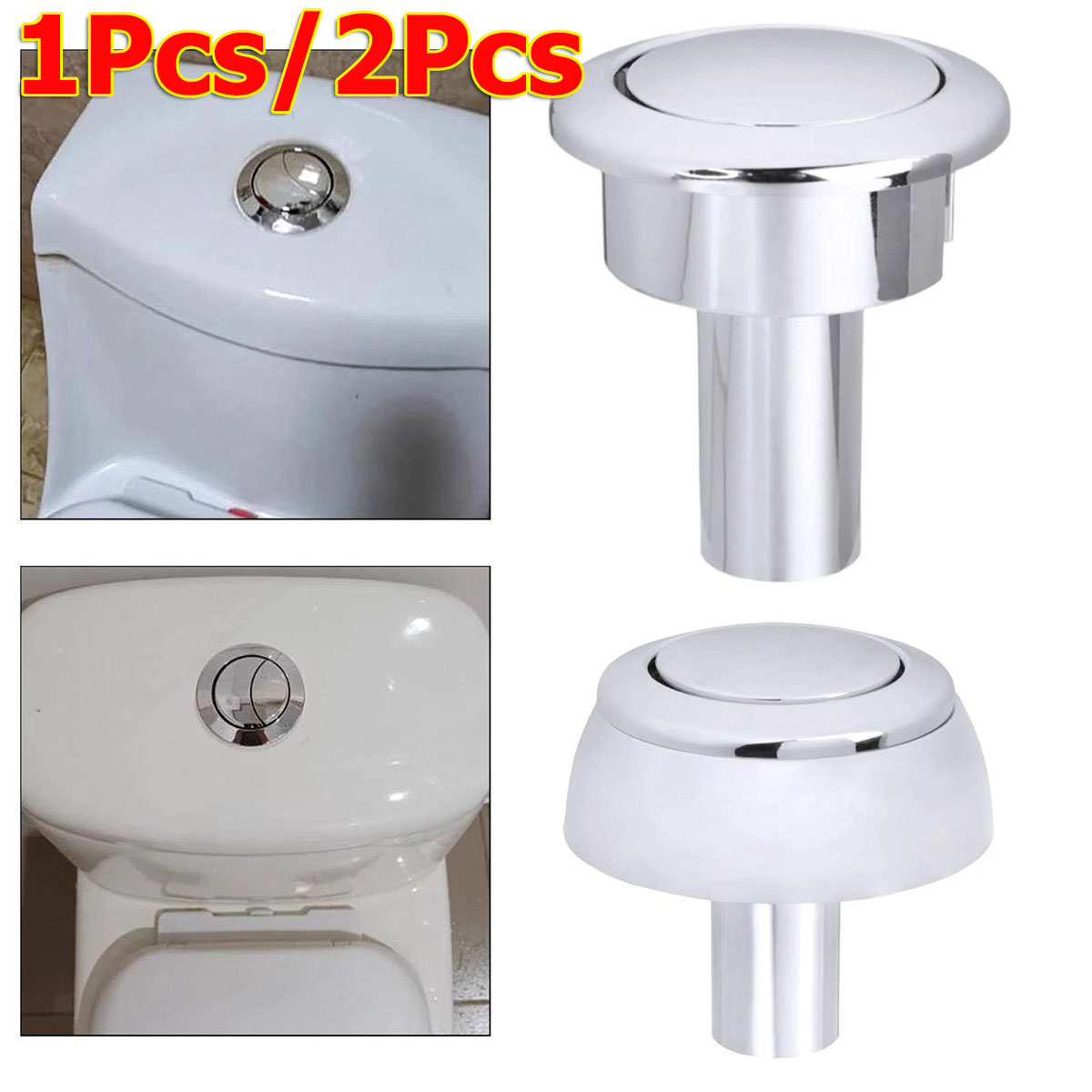 Toilet Fill Valve - 1/2 قطعة زر دفع واحد للمرحاض