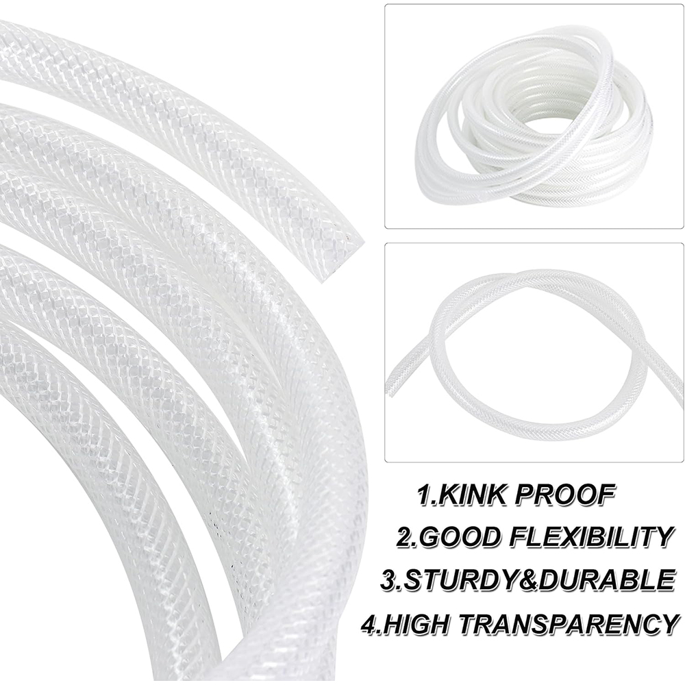 أنابيب فينيل PVC شفافة مضفرة ذ - مراجعة Flexible Hose Braided وسعره