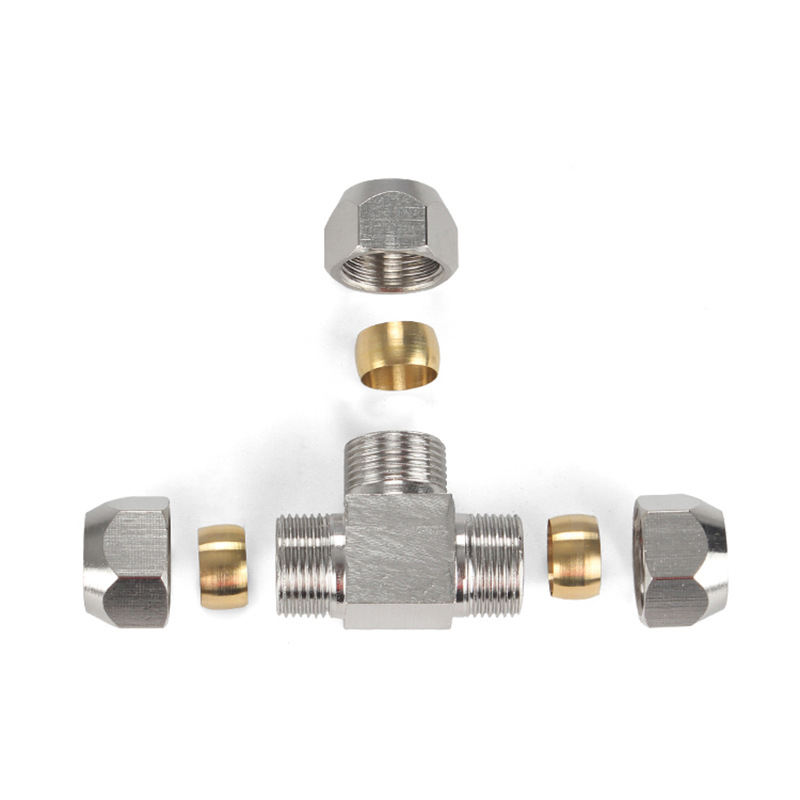 1 قطعة تركيبات تعمل بالهواء ال - مراجعة Compression Fitting Brass وسعره