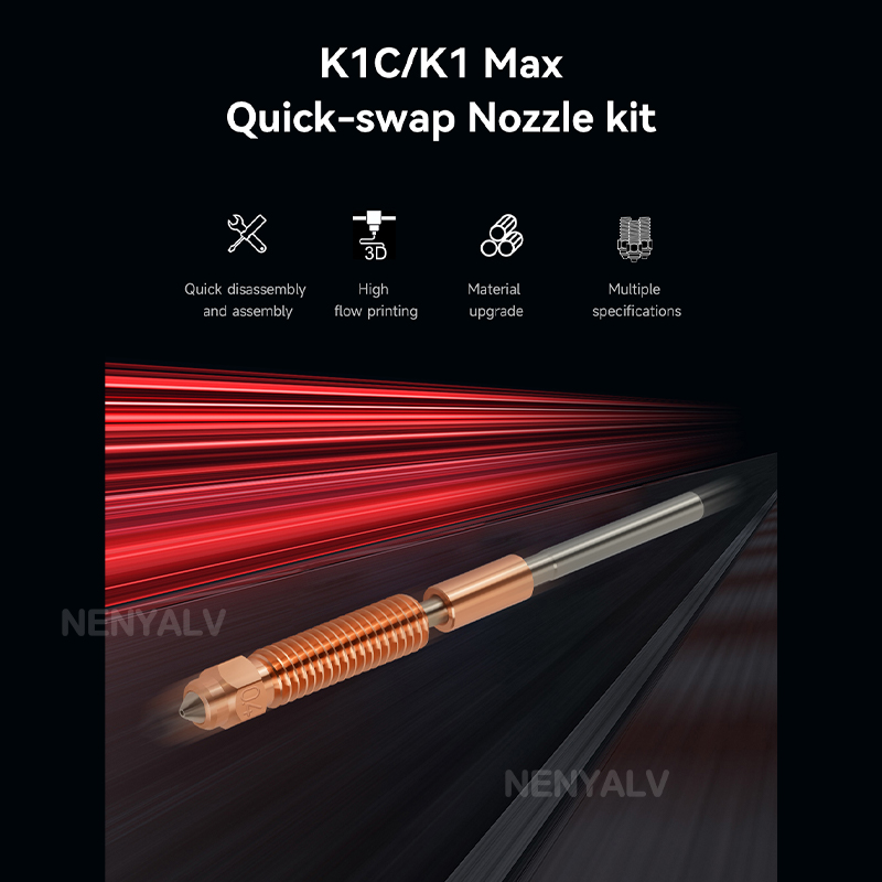فوهة كرياليتي K1C/K2 SE المتكا - مراجعة Creality Printer K1 وسعره