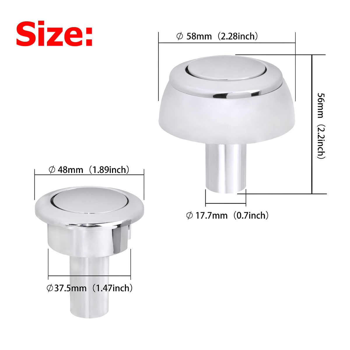 1/2 قطعة زر دفع واحد للمرحاض م - مراجعة Toilet Fill Valve وسعره
