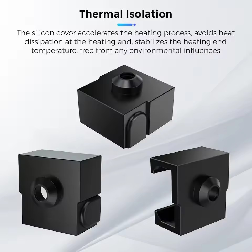 غطاء سيليكون مقاوم للحرارة من  - مراجعة Creality Printer Ender 3 V3 وسعره